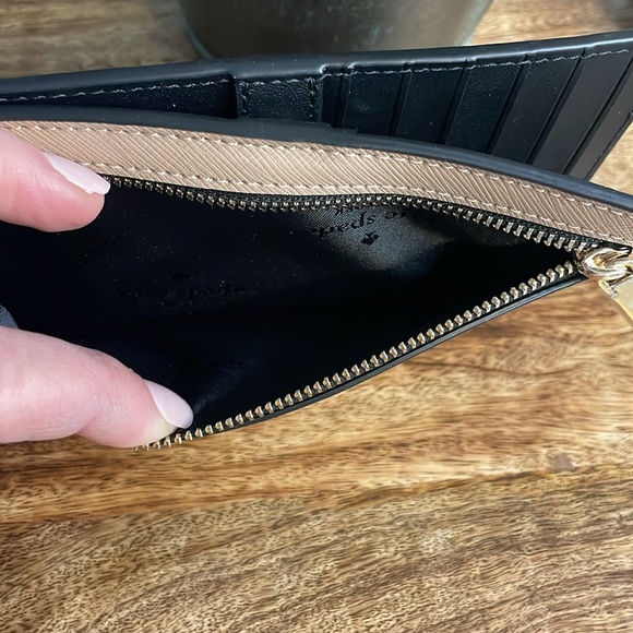 Kate Spade Black and Beige Wallet - Picture 4 of 6